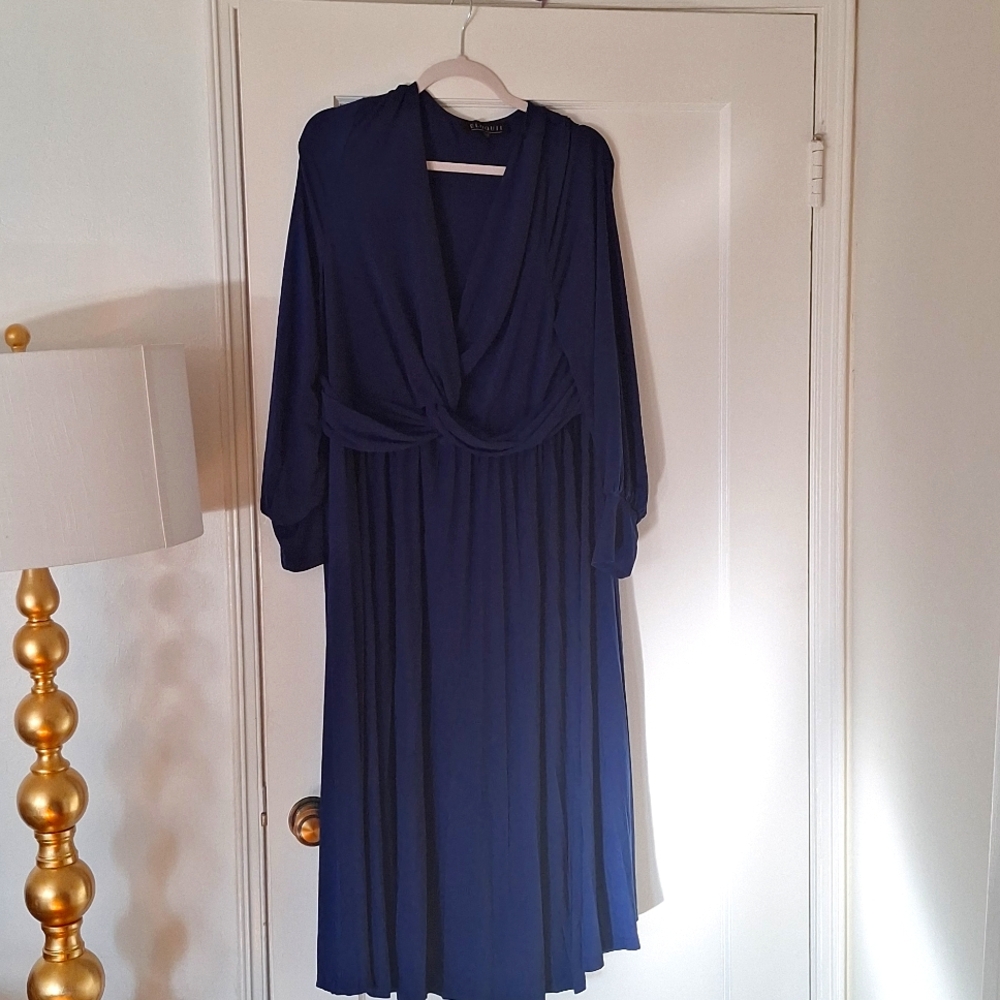 Eloquii Size 20 Navy Blue Dress